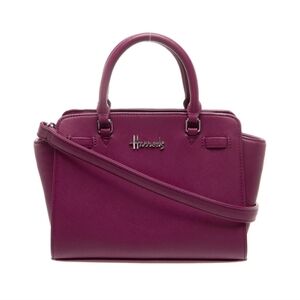 Harrods of London Authentic Saffiano Leather Top Handle Bag